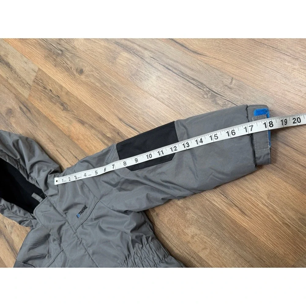 IXTREME Kids 4T Insulated Snowsuit Gray Black Hooded Winter Ski Snow Suit
